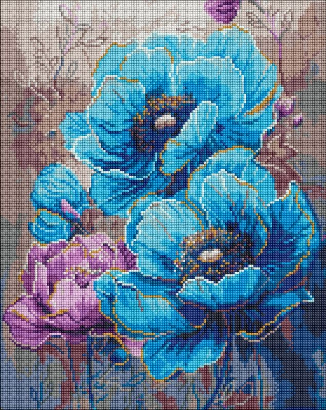 Алмазна мозаїка Ідейка Симфонія кольорів 40×50см — фото 2