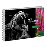 Альбом для малювання Yes А4 Flowers&Black 20 аркушів/120 спіраль 130550