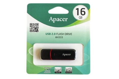 USB флеш накопичувач 16Gb APACER AH333 Чорний