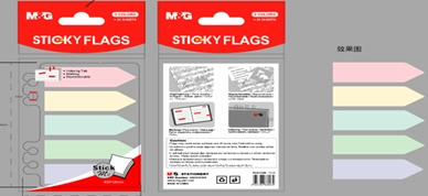 Закладки флажки M&G стріла 6 кольорів 20 шт AS23O559