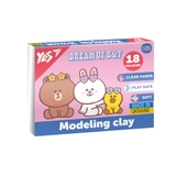Пластилін 18 кольорів YES Line Friends 360г 540679