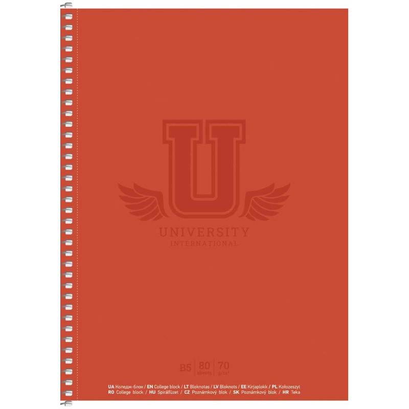 Коледж-блок Student B5 клітинка спіраль 80 аркушів — фото 5