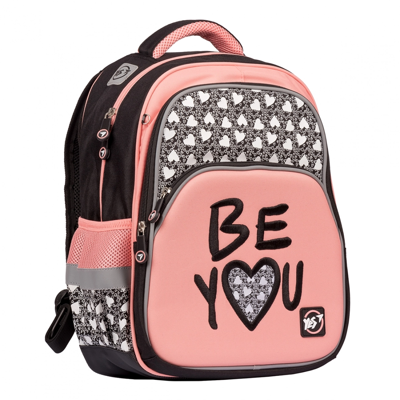 Рюкзак YES S-40  Be YOU чорнорозовий