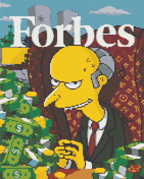 Алмазна мозаїка Містер Бернс Сімпсони 40х50 см — фото 2