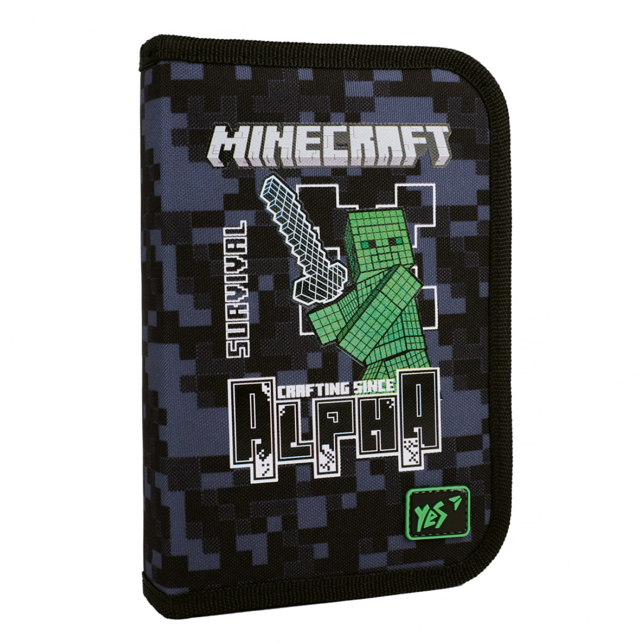 Пенал твердий YES одинарний без клапана HP-02 Minecraft Alpha 533655