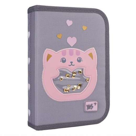 Пенал твердий YES одинарний з клапаном HP-03 With Love 533659