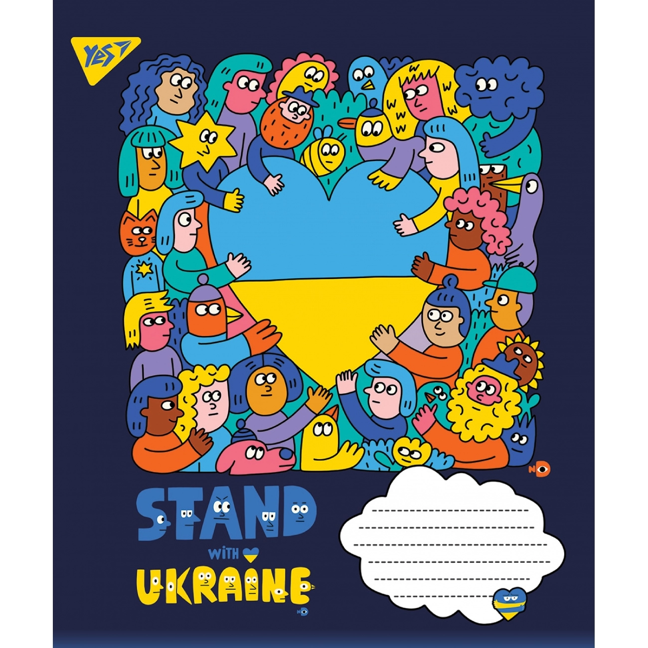 Зошит 96 аркушів клітинка YES Ukraine 766247