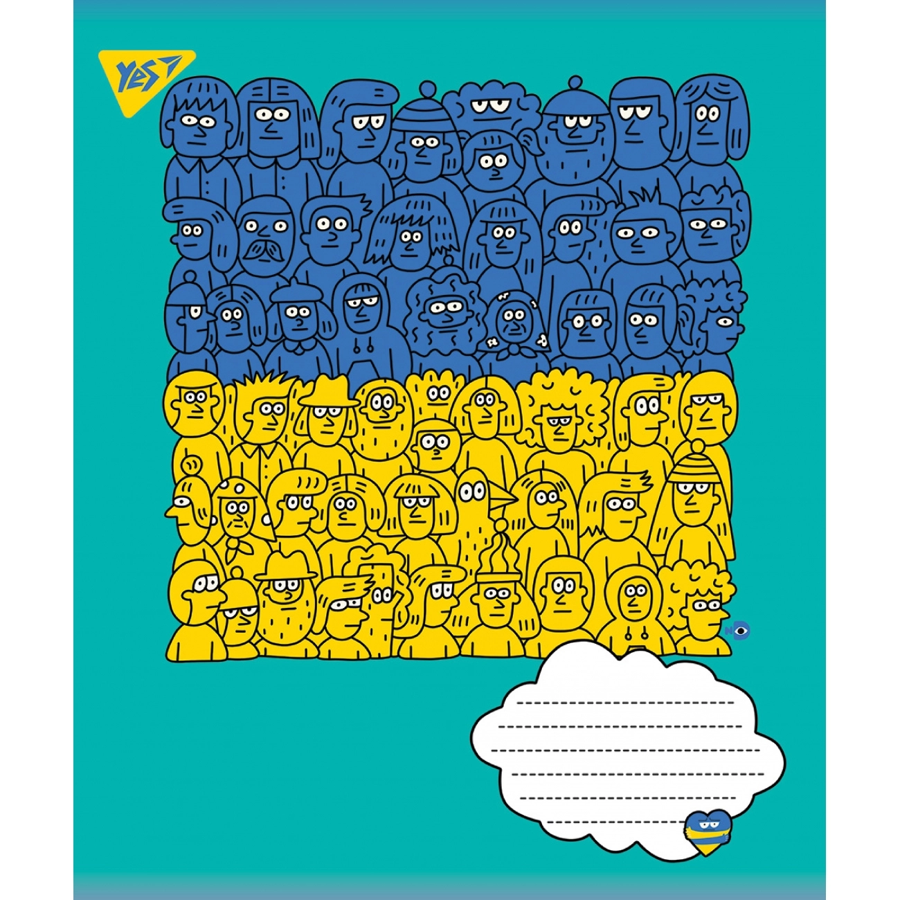 Зошит 96 аркушів клітинка YES Ukraine 766247