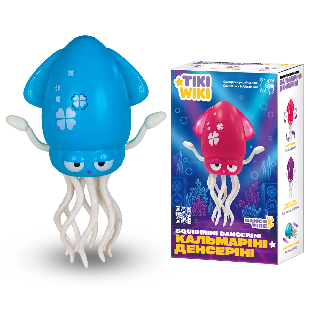 Іграшка інтерактивна TIKI WIKI – КАЛЬМАРІНІ ДЕНСЕРІНІсвітлоукраїнськоюбірюзовий 158-21-UA-T