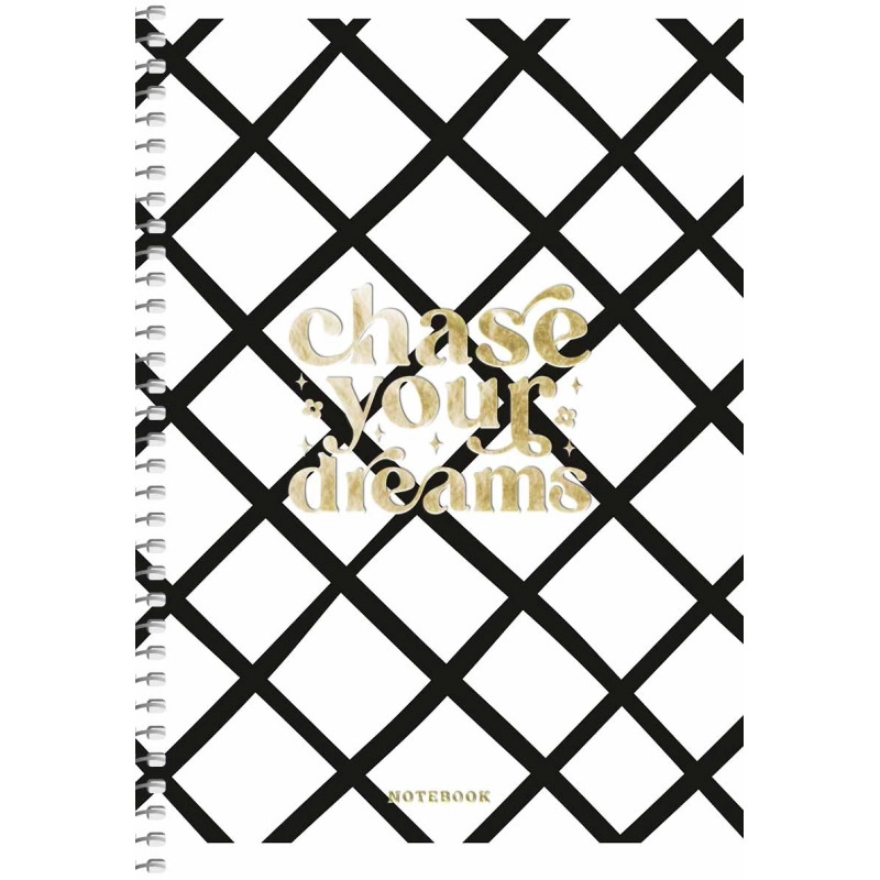 Блокнот А5 на спіралі Student 80 аркушів клітка золото — фото 5