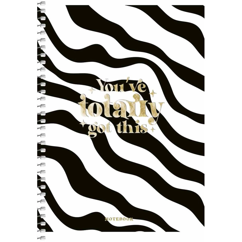 Блокнот А5 на спіралі Student 80 аркушів клітка золото — фото 4