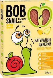 Цукерки Bob Snail яблучно-грушеві 120г 520194