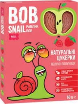Цукерки Bob Snail яблучно-полуничні 60г 520415
