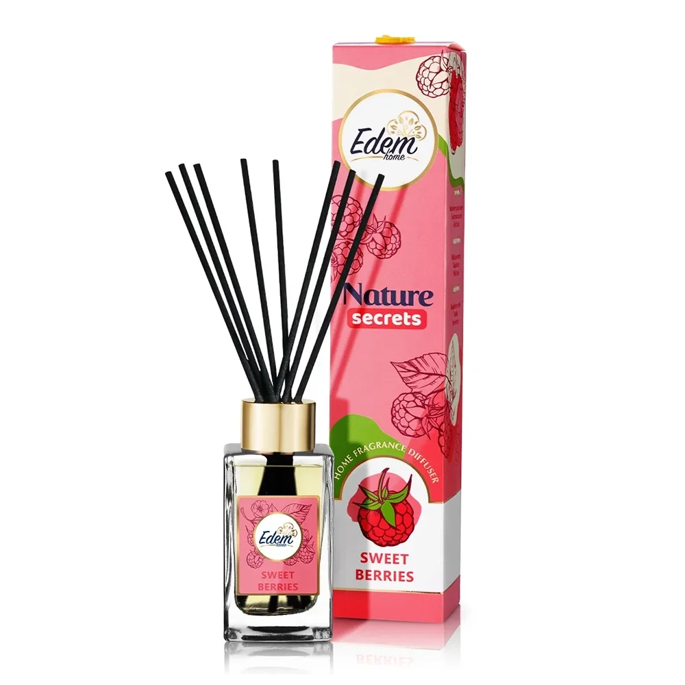 Аромадифузор з паличками Edem Home Sweet berries 90мл EH25538 Аромадифузор з паличками Edem Home Sweet berries 90мл EH25538