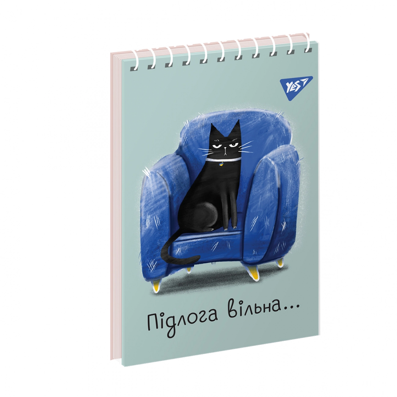 Блокнот YES А7 80 аркушів одинарна спіраль Black cat 151947