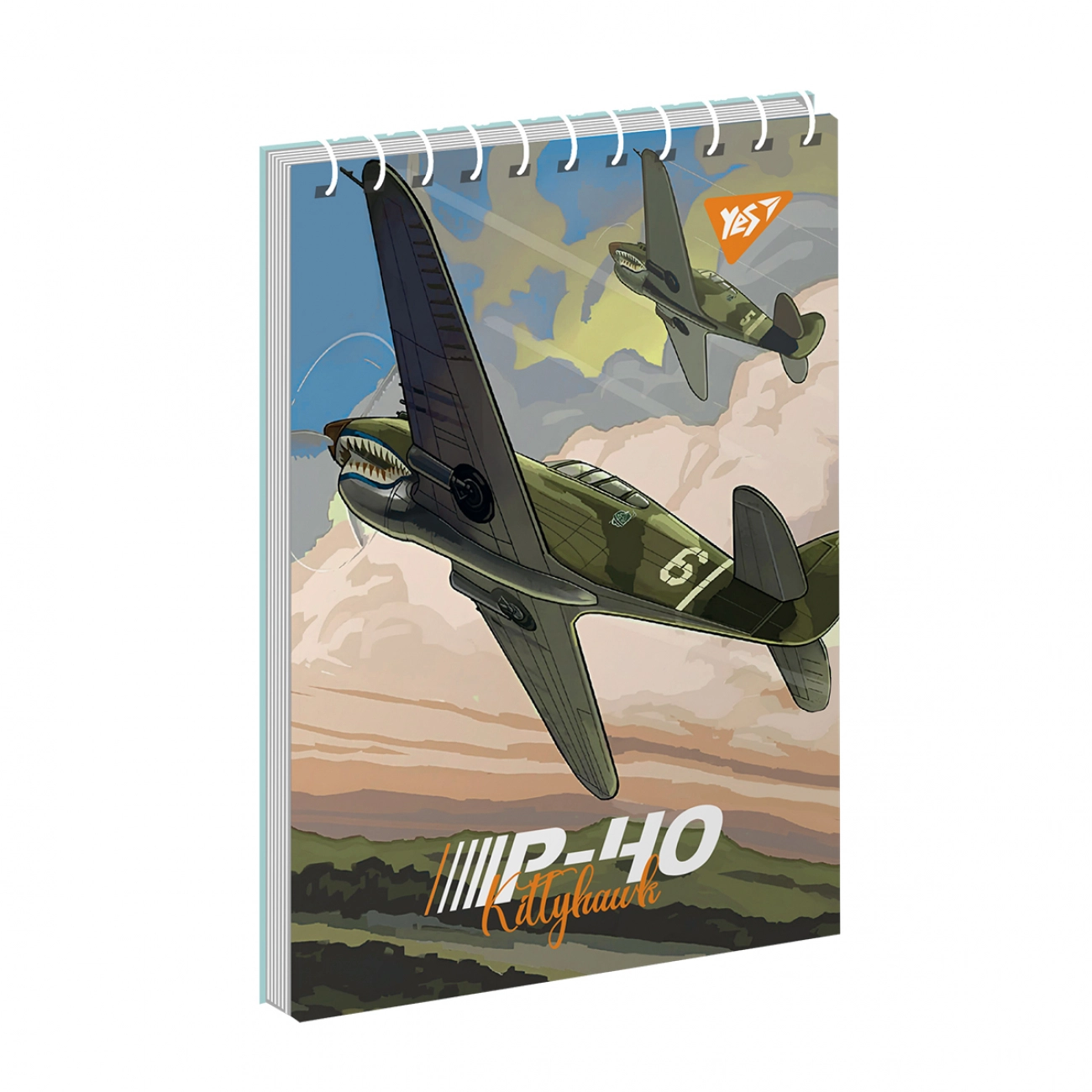 Блокнот YES А6 80 аркушів одинарна спіраль Planes 151956