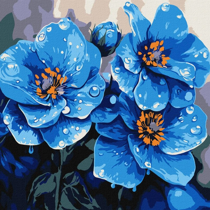 Картини за номерами Ідейка Фіалки щоранку 30х30см 3317