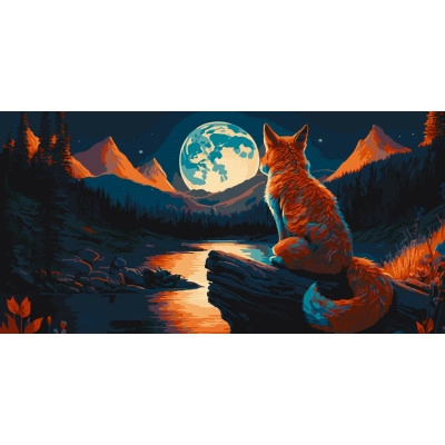 Картина за номерами ART Craft Нічний спокій 40х80 см 11525-AC