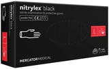 Рукавиці одноразові нітрилові чорні NITRYLEX BLACK розмір  L 50 пар