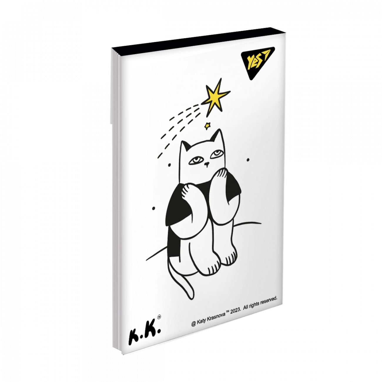 Блокнот А7 Yes 48 аркушів клей Tattoo cats 151936