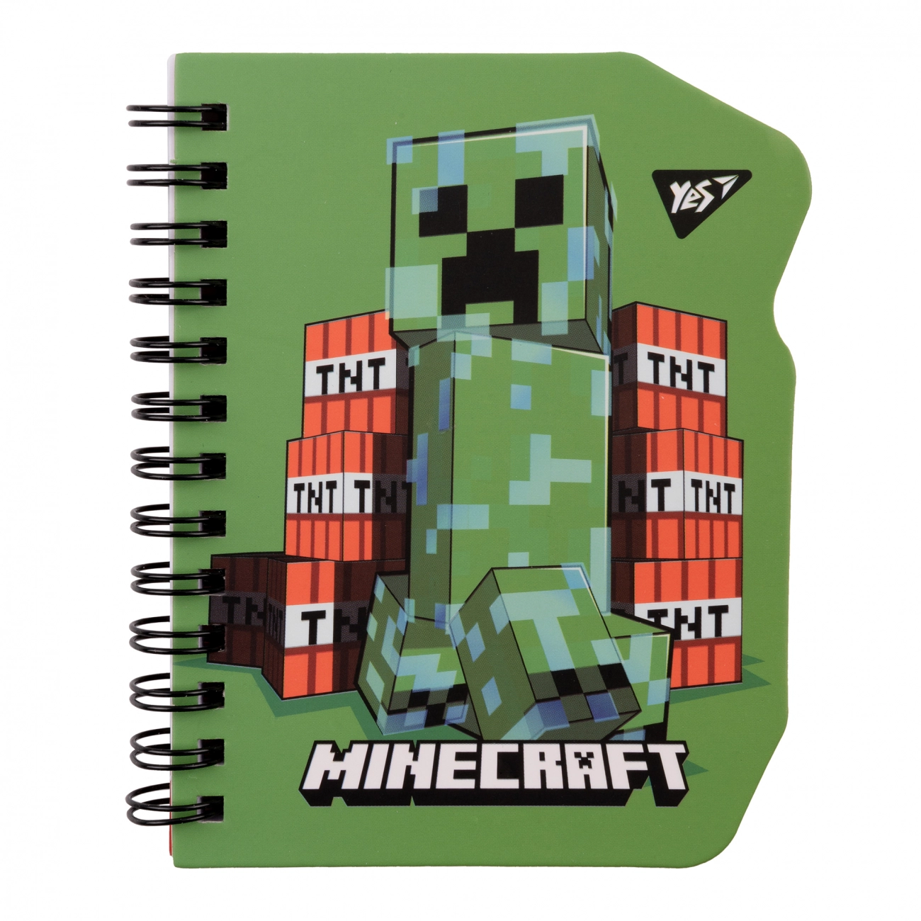 Блокнот В7 YES 60 аркушів подвійна спіраль Minecraft Creeper клітинка 151809