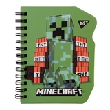 Блокнот В7 YES 60 аркушів подвійна спіраль Minecraft Creeper клітинка 151809