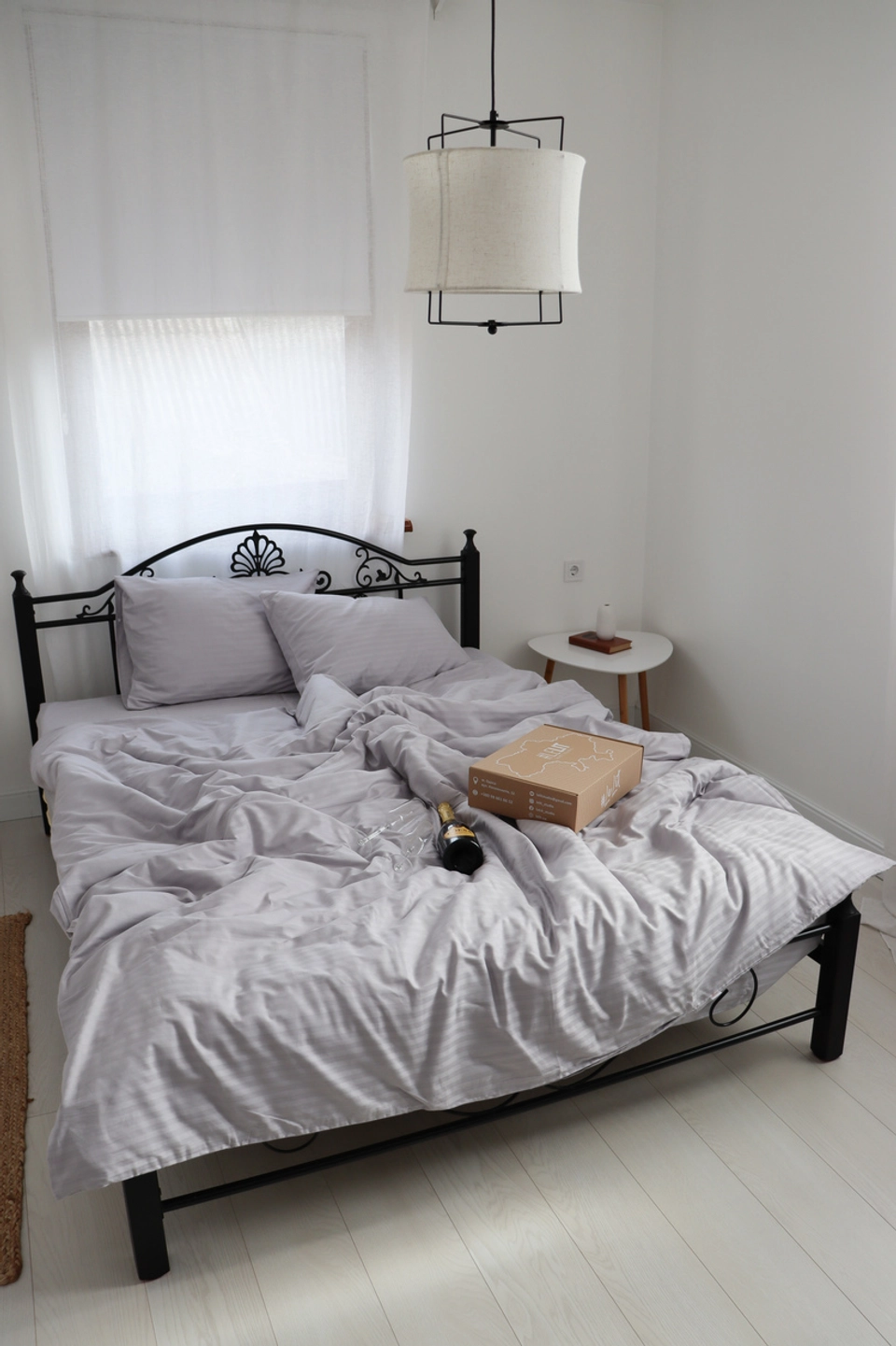 Двоспальний комплект LeLit studio Сатин Страйп 3005 — фото 2