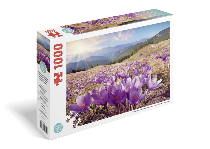 Пазли Dream Group Toys Puzzle 1000 елементів Карпатські крокуси TRFL_UA/4