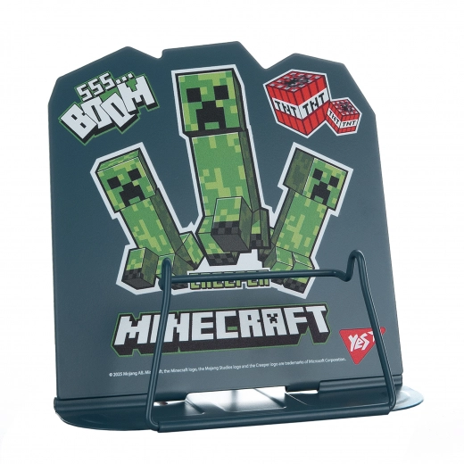 Підставка для книг фігурна Yes Minecraft Creeper металевий 470525