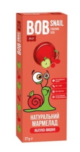 Натуральний Фруктовий Мармелад Яблуко-Вишня ТМ BOB SNAIL (РАВЛИК БОБ)