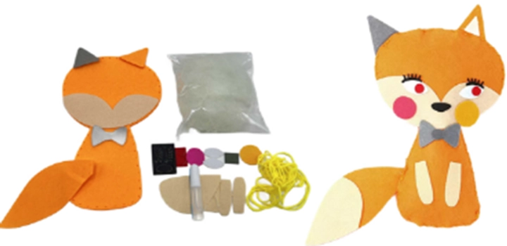 Набір для творчості Зший Лисицю з фетру 25см 8991-2 Набір для творчості Зший Лисицю з фетру 25см 8991-2