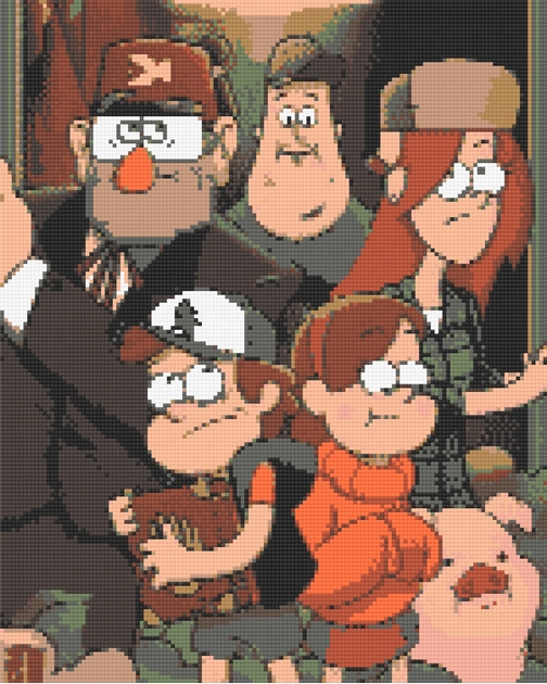 Алмазна мозаїка Гравіті Фолз 40×50 см — фото 2