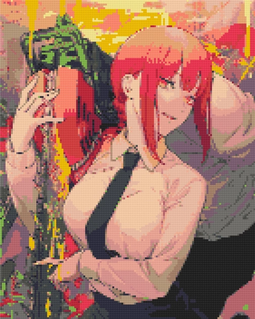 Алмазна мозаїка Людина бензопила Макіма 40х50 см — фото 2