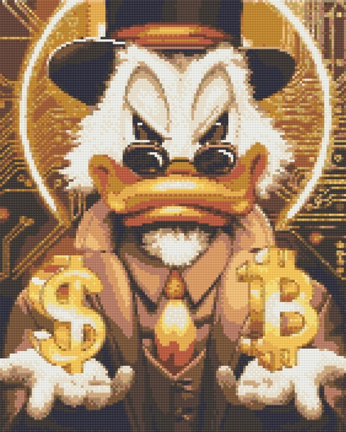Алмазна мозаїка Скрудж Макдак золотий 40х50 см — фото 2