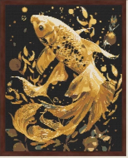 Алмазна мозаїка Золота рибка 40х50 см — фото 2