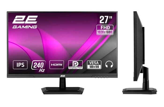 Монітор 2E GAMING 27 G2725B HDMI, DP, IPS, 240Hz, 1ms, FreeSync Монітор 2E GAMING 27 G2725B HDMI, DP, IPS, 240Hz, 1ms, FreeSync