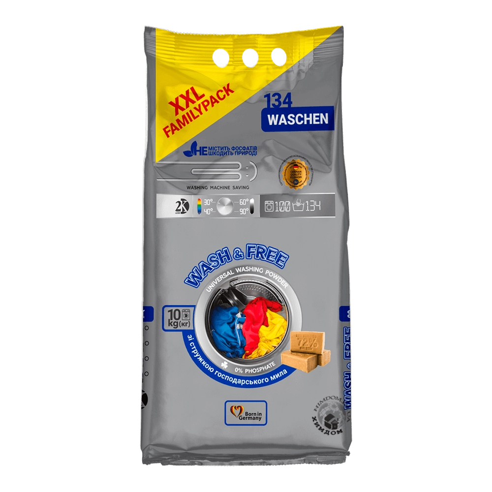 ПОРОШОК  Wash Free для прання універсальний 10кг