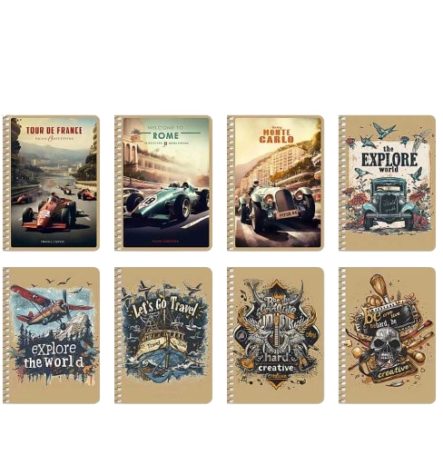 Блокнот на спіралі A6 Student 80 аркушів крафт — фото 5