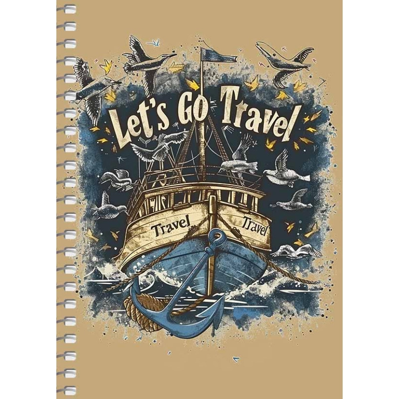 Блокнот на спіралі A6 Student 80 аркушів крафт — фото 3