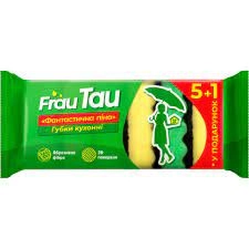Губка для миття посуду Frau Tau Фантастична піна 6 шт