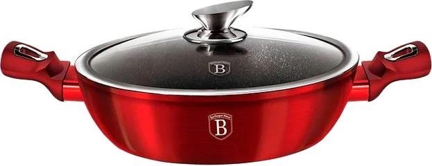 Сотейник з кришкою 3,8 л 28х7,5 см Metallic Line BURGUNDY Edition BH-1263N