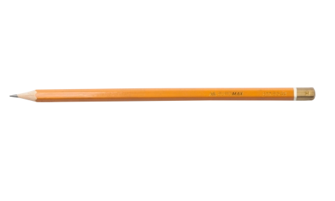 Олівець графітовий PROFESSIONAL H жовтий без гумки BM.8544-12