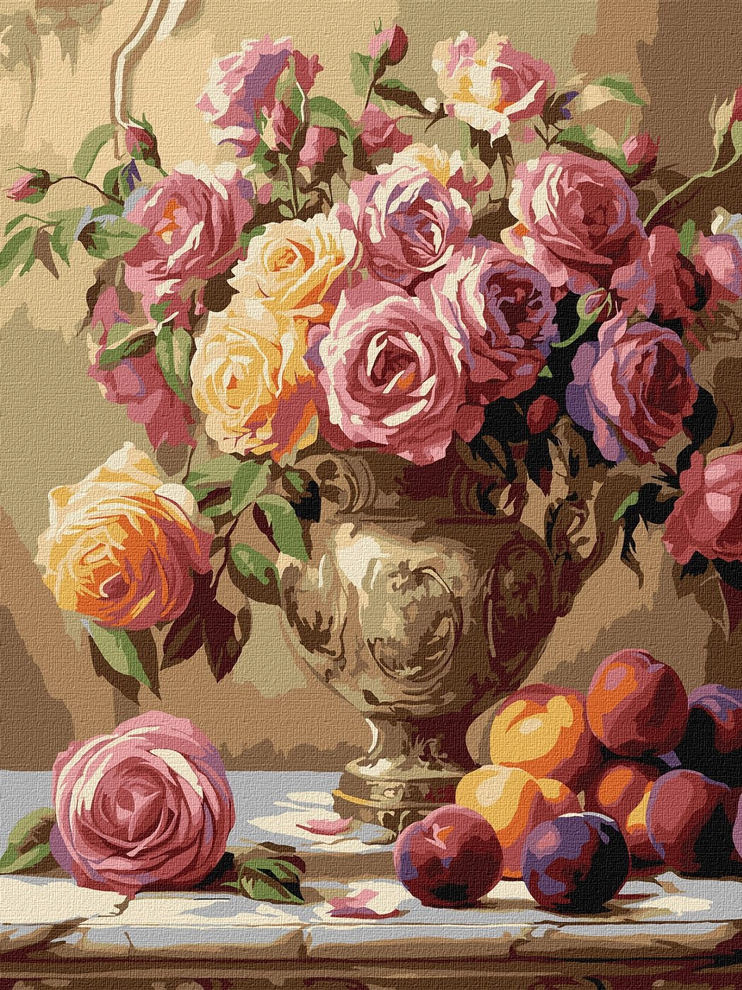 Картини за номерами Ідейка Різнокольорові троянди 30х40см 3291 Картини за номерами Ідейка Різнокольорові троянди 30х40см 3291