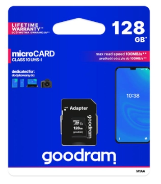 Флеш карта GOODRAM microSDXC 128GB Class 10 UHS I+ ad
