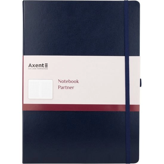 Книга записна Partner Grand, 210*295, 100 арк, кліт, синя 8203-02-a Книга записна Partner Grand, 210*295, 100 арк, кліт, синя 8203-02-a