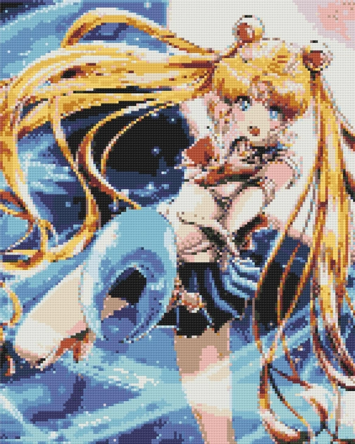 Алмазна мозаїка Сейлор Мун 40х50 см — фото 2