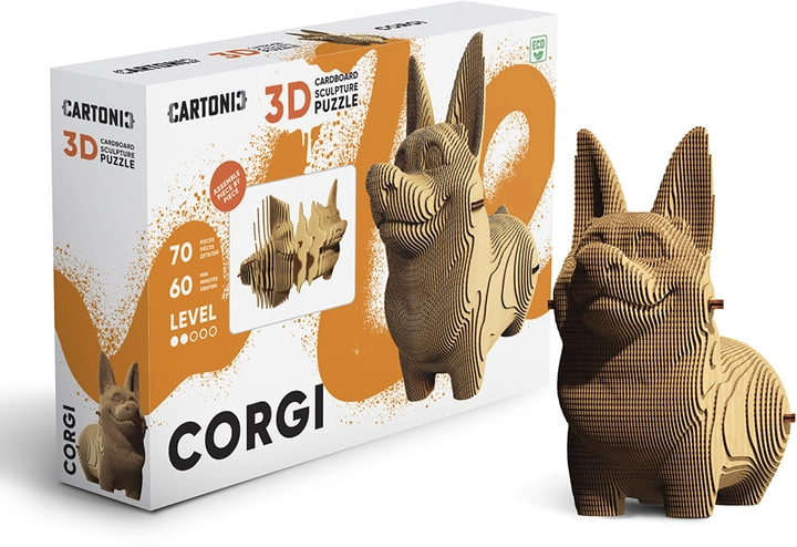 Картонний конструктор Cartonic 3D Puzzle Corgi