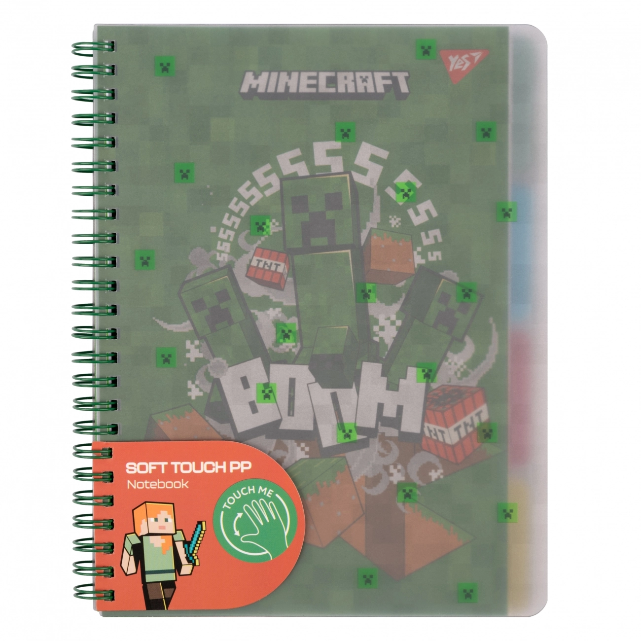 Блокнот спіралі А5 YES Minecraft 80 аркушів 765738