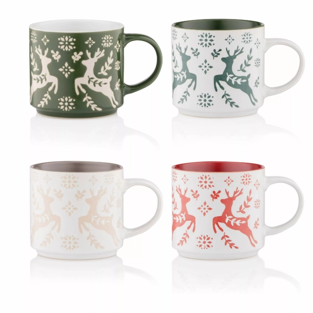 Чашка Ardesto New Year`s 440мл кераміка в асортименті AR3058AS