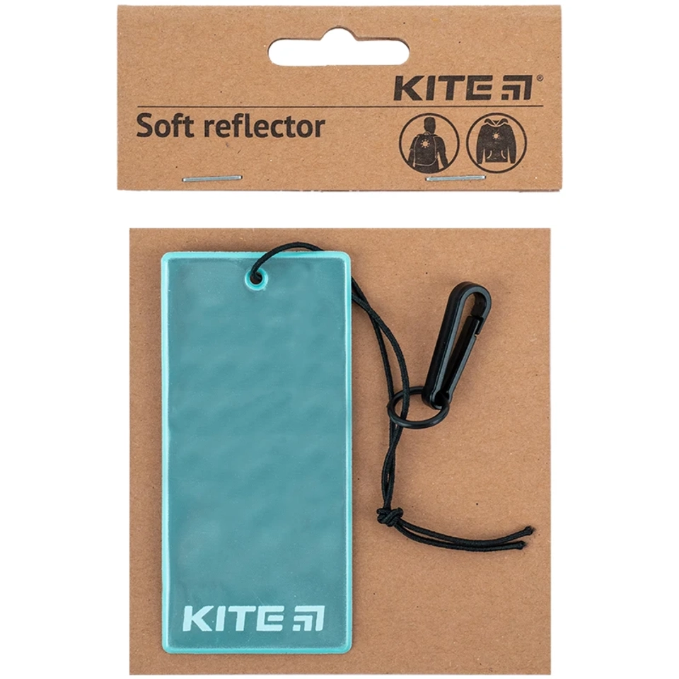 Мяка світловідбиваюча підвіска прямокутна мятна KITE K23-109-3 — фото 2